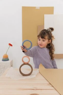 Raduga Grez | Handmade Stacking Circles -Toys Selection bacon studio 61 f3bf0ebbf1 4cc15cd27d8e672c33114b22b2aaa6ee