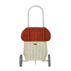Olli Ella Rattan Mushroom Luggy - Red -Toys Selection mushroom luggy red rattan 2 2000x png