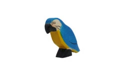 Handmade Holzwald Blue Parrot -Toys Selection papagei blau 2