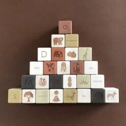Alphabet Wooden Blocks - Olive -Toys Selection saboconcept 6c6c03aefab3438186e1ebbce7764075