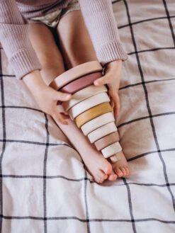 Wooden Pyramid Stacker - Pink -Toys Selection saboconcept d573487c037febc1298e32de71d5cf95