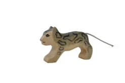 Handmade Holzwald Small Snow Leopard -Toys Selection schneeleopard klein
